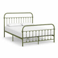Metallbett Doppelbett Eisen Grün Kopfteil Fußteil 160 x 200 cm