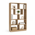Bücherregal Standregal 100x30x180 cm MDF Holzwerkstoff Natur mit offenen Fächern